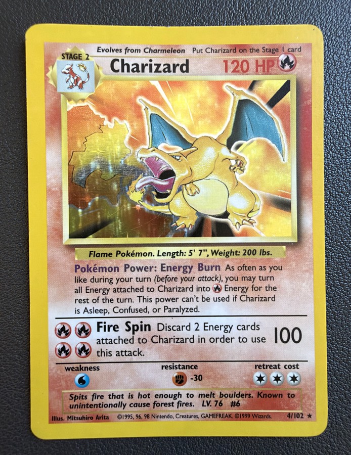 Charizard Base Set card